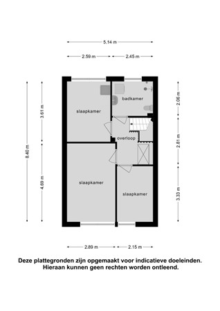 Plattegrond - Gerard van de Nissestraat 56, 4543 AG Zaamslag - 1e verdieping.jpg